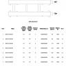 Коллектор распределительный Askon Дублер КК-32М/125/40/6D 6-ти контурный ВР-НР 1 1/4"x1 1/2" Ду 32 Ру 6 без теплоизоляции 2