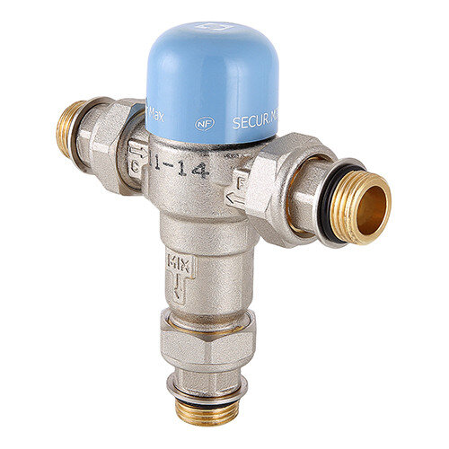 Клапан смесительный VALTEC THERMOMIX VT.MT10NR 1/2'' DN 15 PN 10 термостатический трехходовой нерегулируемый, латунный с никелевым покрытием