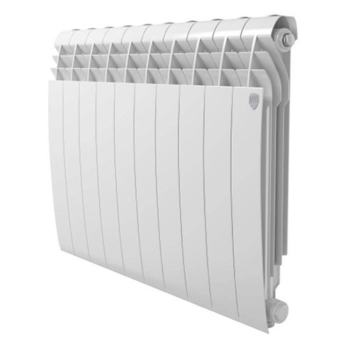 Алюминиевый радиатор Royal Thermo BiLiner Alum 500 - 10 секц. Bianco Traffico