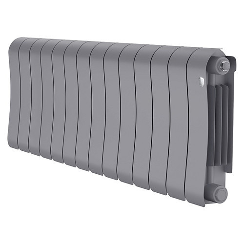 Радиатор биметаллический Royal Thermo Infinity 300 (14 cекций) Silver Satin 1
