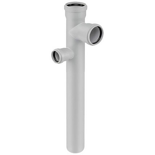 Крестовина канализационная бесшумная PP-MD Ostendorf Skolan Safe SKDDAR DN 90х90/50х87° двухуровневая угловая