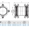 Муфта HAWLE Synoflex 7974 DN 200 (198-230) универсальная фиксирующая 3