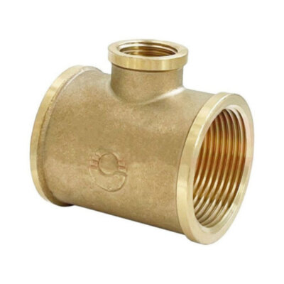 Тройник переходной VALFEX VF.750 ВР 1/2"x3/4"x1/2" Ду 15x20x15 Ру 40 латунный