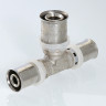 Тройник переходной VALTEC VTm.231 DN 26x16x26 PN 10 латунный никелированный 4