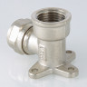Угольник 90 градусов VALTEC VTm.354 ВР 1/2" DN 20x15 PN 10 с креплением латунный никелированный 4