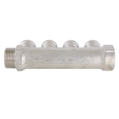 Коллектор распределительный VALTEC VTc.550.N.0503 3 отвода ВР-НР 3/4"x1/2" DN 20 PN 16 без регулировки