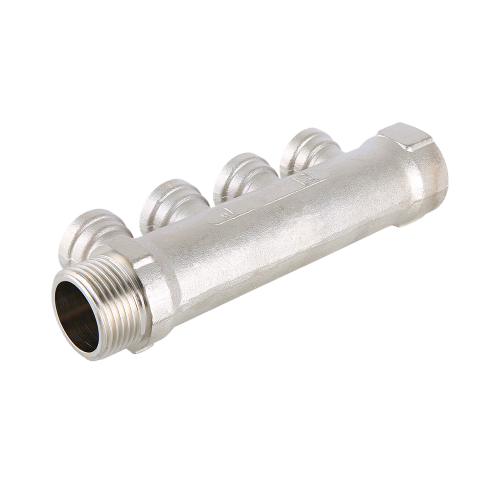 Коллектор распределительный VALTEC VTc.550.N.0503 3 отвода ВР-НР 3/4"x1/2" DN 20 PN 16 без регулировки