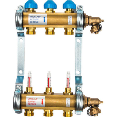 Коллекторная группа Watts HKV/T-3 с расходомерами