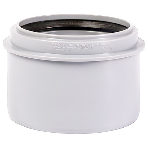 Редукция короткая PP-H Ostendorf HT HTR DN 50/40 цвет белый 1