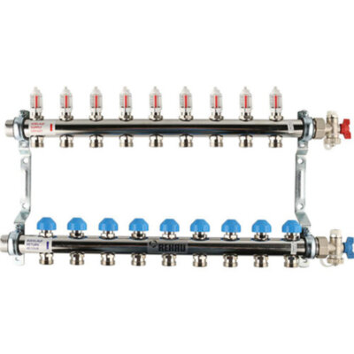 Распределительный коллектор REHAU HKV-D на 9 контуров