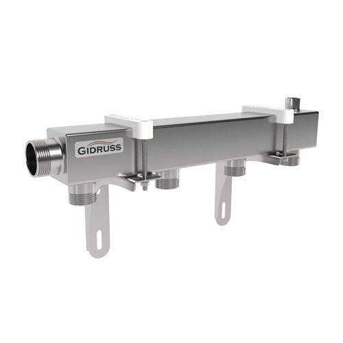 Коллектор распределительный GIDRUSS DMSS-32-25x4 4-х контурный НР 1 1/4"x1" Ду 32 Ру 6 магистральный 1