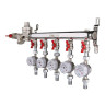 Узел этажный VALTEC VT.GPW.E06S04.000.L-2 1" DN 25 для водоснабжения с единым регулятором давления 1
