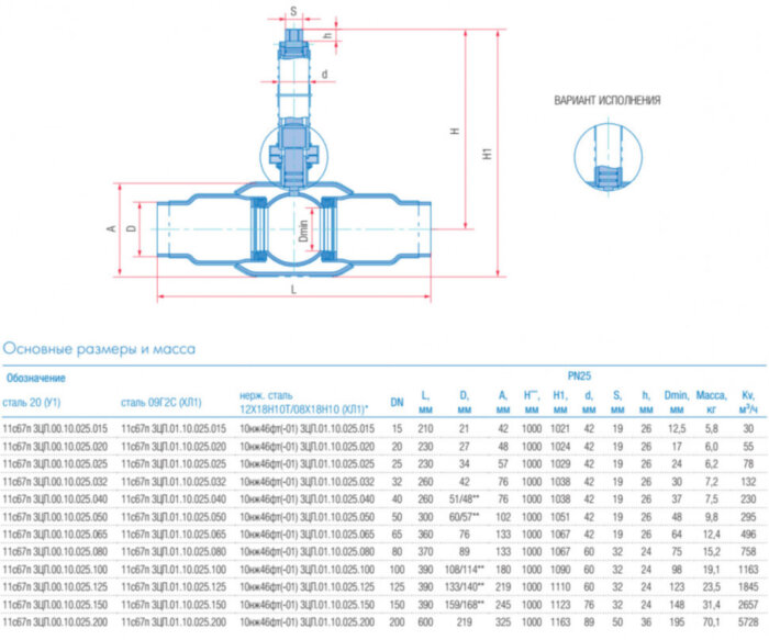 Кран шаровой подземный Маршал 10нж46фт-01 3ЦП.01.10 DN 100 PN 25 полнопроходной под приварку