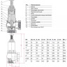 Клапан предохранительный Benarmo ВР 2 1/2"х2 1/2" DN 65х65 PN 16 Pн = 1...16 бар угловой латунный 2