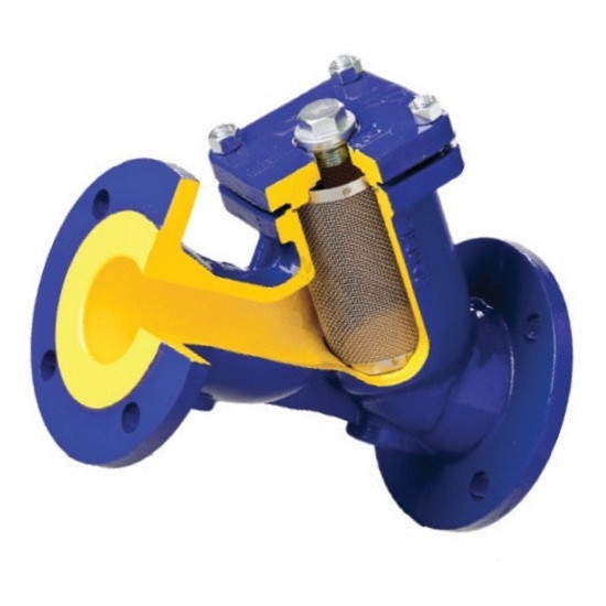 Фильтр сетчатый магнитный чугун 821А со сливной пробкой Ду 32 Ру16 фланцевый Zetkama