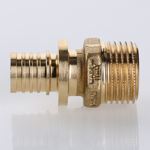 Переходник VALTEC VTm.401.BG НР 1/2" DN 20x15 PN 16 латунный универсальный