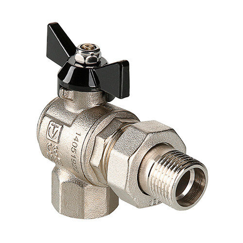 Кран шаровой VALTEC PERFECT 3/4" Ду20 Ру80 угловой с полусгоном VT.328.N.05