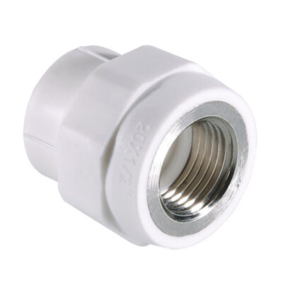 Переходник VALTEC VTp.702 ВР 3/4" DN 25x20 PN 25 полипропиленовый комбинированный