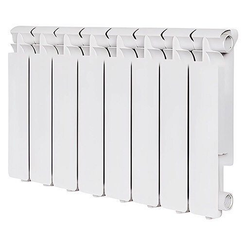 Радиатор монолитный биметаллический RIFAR MONOLIT VENTIL 300 8 секций нижнее правое подключение белый