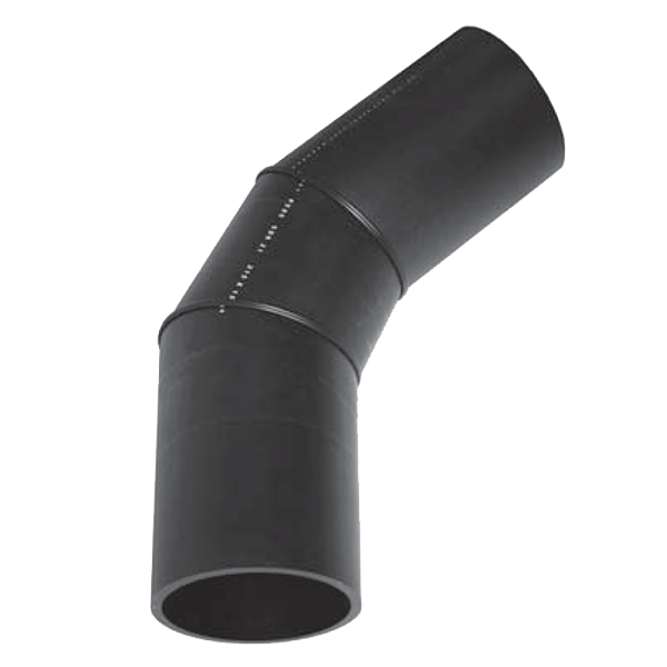 Отвод 630 мм SDR17 60° ПЭ100 сварной сегментный ПНД 1