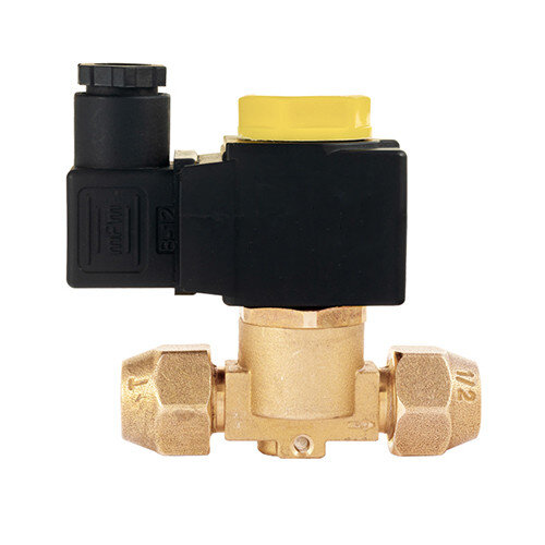 Клапан электромагнитный (соленоидный) двухходовой Росма СК-11-2,2-5/8 G5/8'', Kv=2,2 м3/час, прямого действия, нормально закрытый, 220В, медный сплав, мембрана HNBR, УТ-00049714