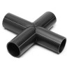 Крестовина 90 мм SDR17 90° ПЭ100 равнопроходная сварная сегментная ПНД 1