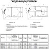 Гидроаккумулятор Wester WAO 150 НР 1" DN 495 PN 10 мембранный горизонтальный для систем водоснабжения 4
