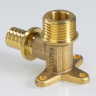 Угольник 90 градусов VALTEC VTm.455.G НР 1/2" DN 16x15 PN 16 с креплением латунный 4