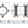 Муфта HAWLE Synoflex 7974 DN 350 (352-396) универсальная фиксирующая 3