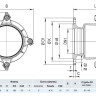 Фланец HAWLE Synoflex 7994 DN 80 (85-105 мм) универсальный фиксирующий 4