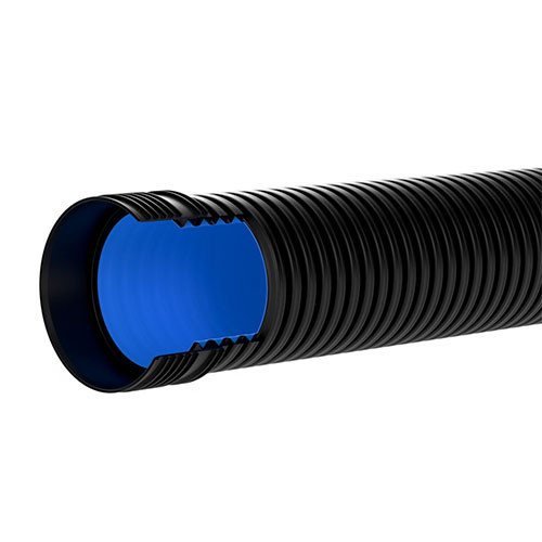 Труба гофрированная КОРСИС ПРО DN/OD 1000/851 SN16 с раструбом, двухслойная для канализации 12м