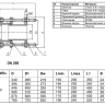Вставка демонтажная Benarmo 7030 DN 300 PN 10 фланцевая чугунная 2