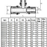 Тройник переходной латунный Aquasfera 8010 DN 20.4х26.5х16.4 PN 16 покрытие - никель, пресс, 8010-05 4