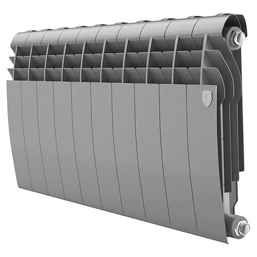 Радиатор биметаллический Royal Thermo BiLiner 350 (10 секций) Silver Satin