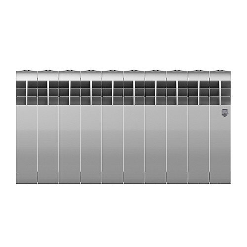 Радиатор биметаллический Royal Thermo BiLiner 350 (10 секций) Silver Satin