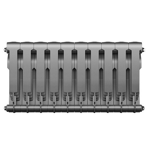 Радиатор биметаллический Royal Thermo BiLiner 350 (10 секций) Silver Satin