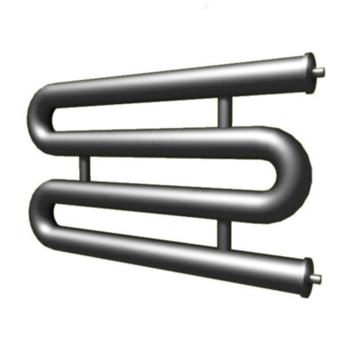 Регистр отопления РЗП-4x57x2,5-5000 змеевиковый четырёхрядный с плоскими заглушками