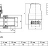 Клапан радиаторный VALFEX VF.048.N ВР-НР 1/2" DN 15 PN 10 прямой с термоголовкой 2