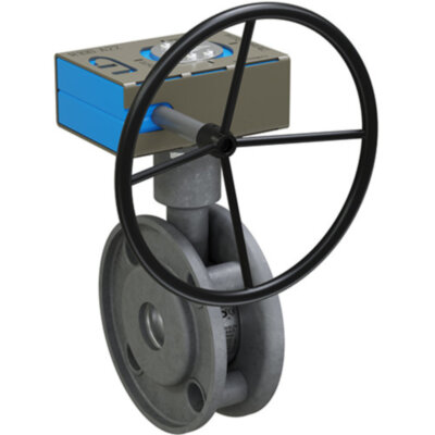 Кран шаровой LD Стриж 032.016.П/П.02.Zn Ду 32 Ру 16 стальной полнопроходный с редуктором