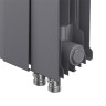 Радиатор биметаллический Royal Thermo PianoForte 300 VDR (8 секций) Silver Satin 3