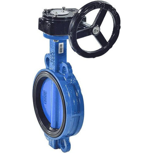 Затвор дисковый чугунный Benarmo 2010R DN 400 PN 10/16 поворотный межфланцевый с редуктором EURO