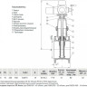 Задвижка VGA D21.04 DN 125 PN 10/16 фланцевая клиновая чугунная с электроприводом с обрезиненным клином 2