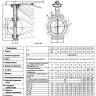 Затвор дисковый поворотный ABRA BUV-VF 866 DN 50 PN 16/10 межфланцевый с рукояткой 2