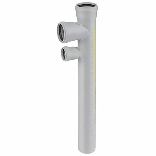 Крестовина канализационная бесшумная PP-MD Ostendorf Skolan Safe SKDDA DN 110х110/50х87° двухуровневая