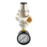 Редуктор давления VALTEC VT.088.N.0555 3/4'' DN 20 PN 16 поршневой, регулируемый, прямого действия, с манометром-индикатором, латунный с никелевым покрытием 1
