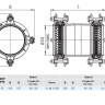 Муфта HAWLE Synoflex 7974 DN 40 (46-58) универсальная фиксирующая 3