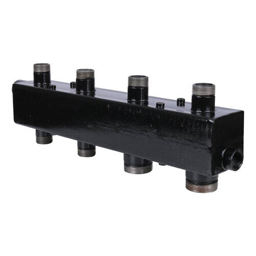 Коллектор распределительный Askon Стандарт+ КК-25М/125/40/2+1 3-х контурный ВР-НР 1"x1 1/2" Ду 25 Ру 6 без теплоизоляции