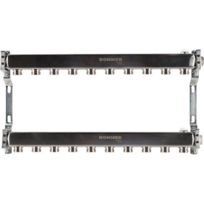 Коллектор ROMMER для радиаторной разводки 10 выходов