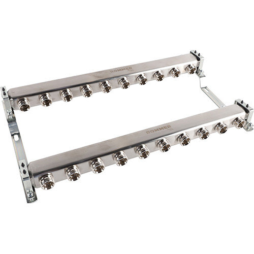 Коллектор ROMMER для радиаторной разводки 10 выходов