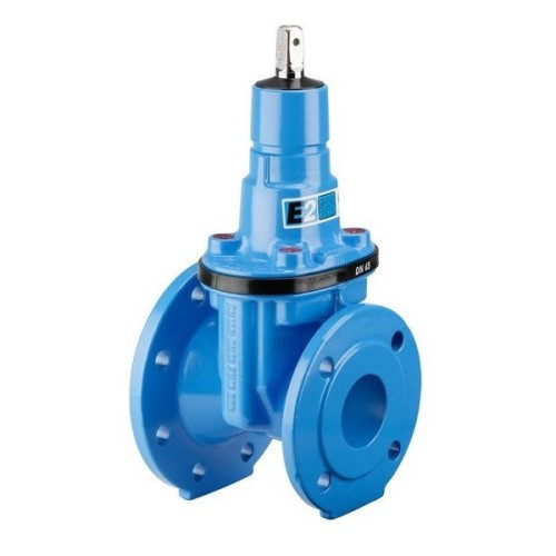 Задвижка HAWLE 4150E2 DN 100-65 PN 16 фланцевая клиновая чугунная с обрезиненным клином переходная